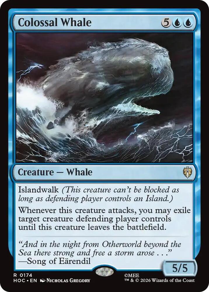 Colossal Whale, The Hobbit: Eternal-Legal 174