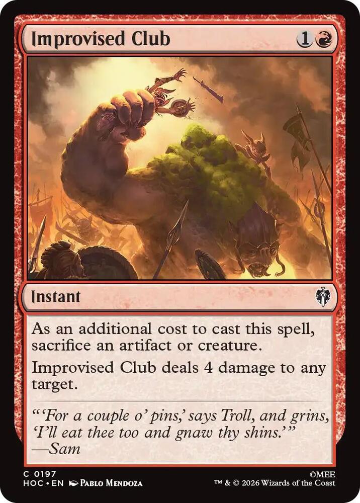 Improvised Club, The Hobbit: Eternal-Legal 197