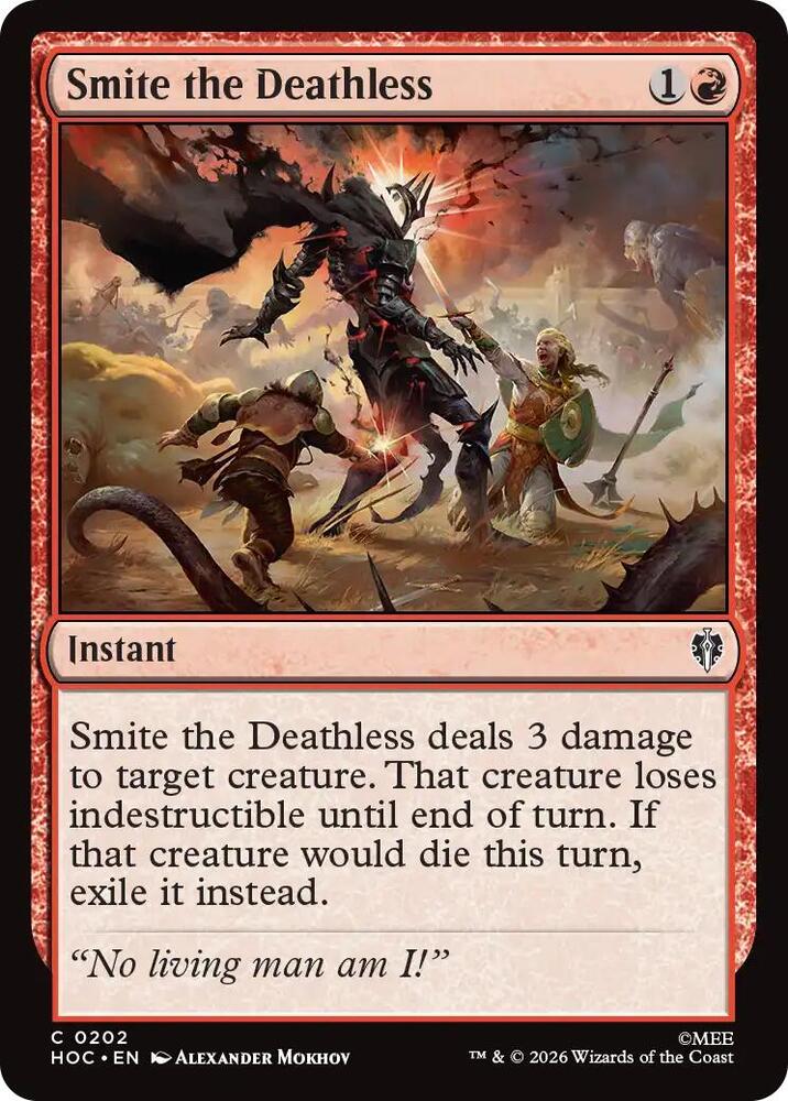 Smite the Deathless, The Hobbit: Eternal-Legal 202
