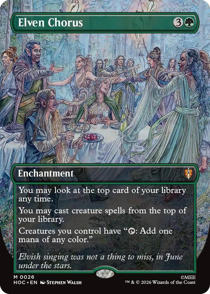 Elven Chorus (Borderless), The Hobbit: Eternal-Legal 26