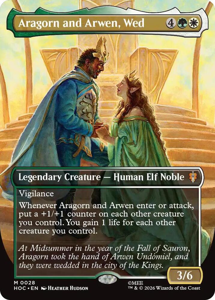 Aragorn and Arwen, Wed (Borderless), The Hobbit: Eternal-Legal 28