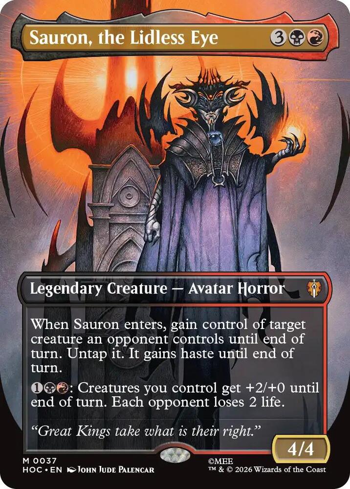 Sauron, the Lidless Eye (Borderless), The Hobbit: Eternal-Legal 37