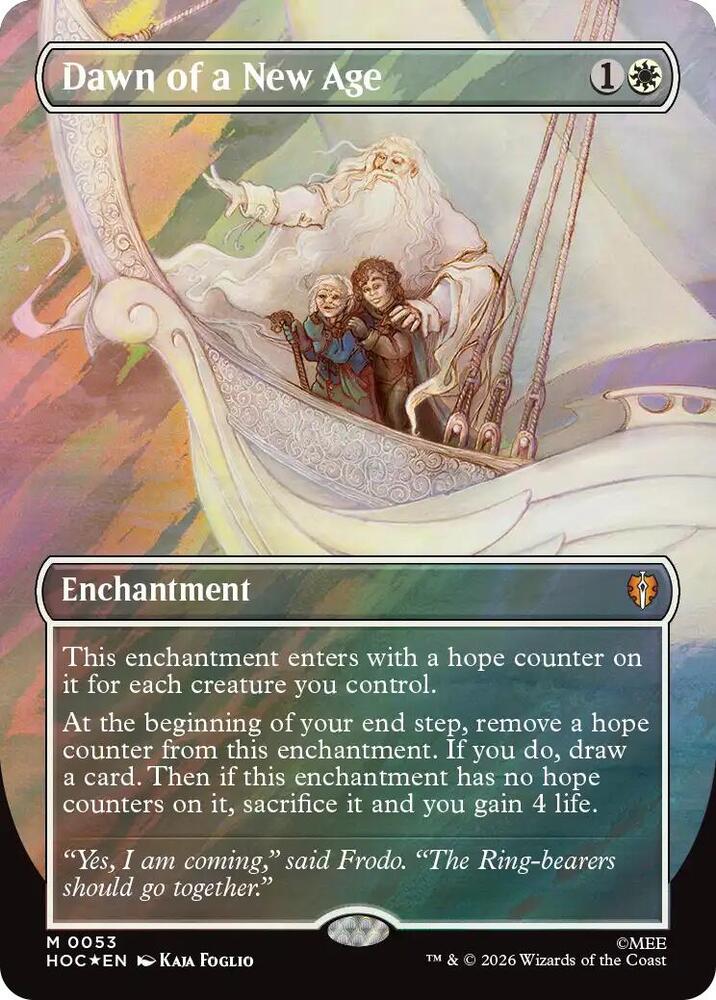 Dawn of a New Age (Borderless) (Surge Foil), The Hobbit: Eternal-Legal 53