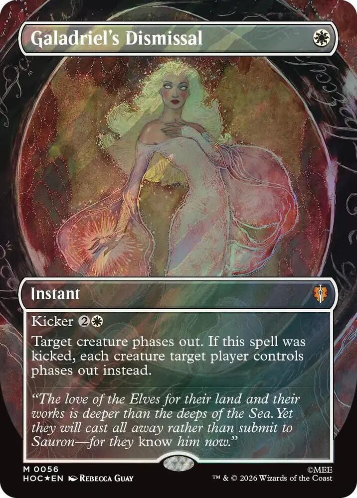 Galadriel's Dismissal (Borderless) (Surge Foil), The Hobbit: Eternal-Legal 56