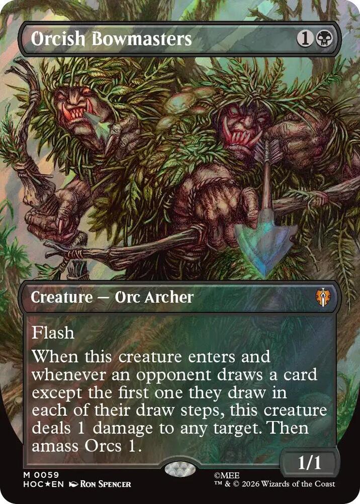 Orcish Bowmasters (Borderless) (Surge Foil), The Hobbit: Eternal-Legal 59