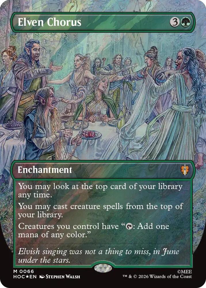 Elven Chorus (Borderless) (Surge Foil), The Hobbit: Eternal-Legal 66