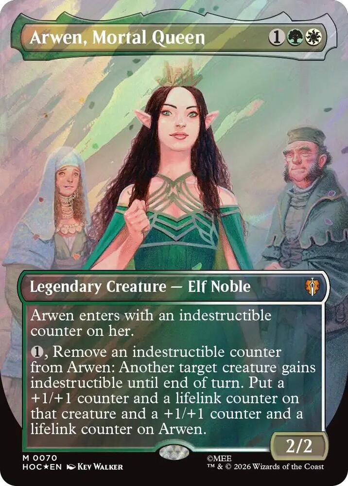 Arwen, Mortal Queen (Borderless) (Surge Foil), The Hobbit: Eternal-Legal 70