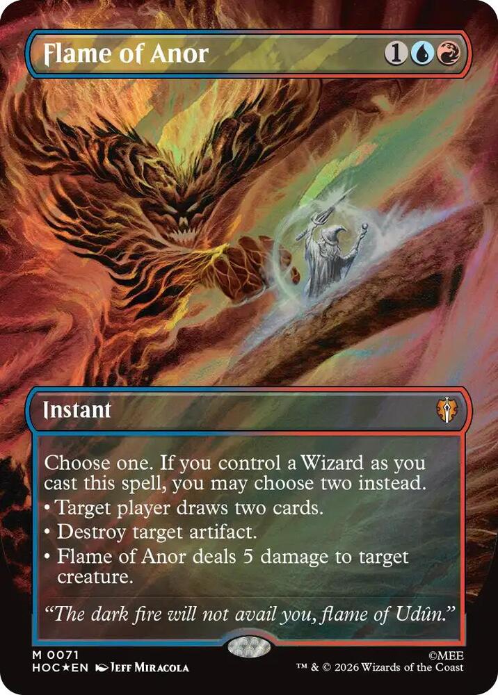 Flame of Anor (Borderless) (Surge Foil), The Hobbit: Eternal-Legal 71