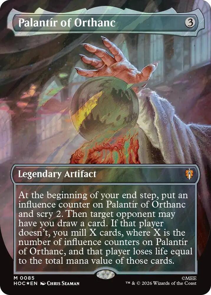 Palantir of Orthanc (Borderless) (Surge Foil), The Hobbit: Eternal-Legal 85