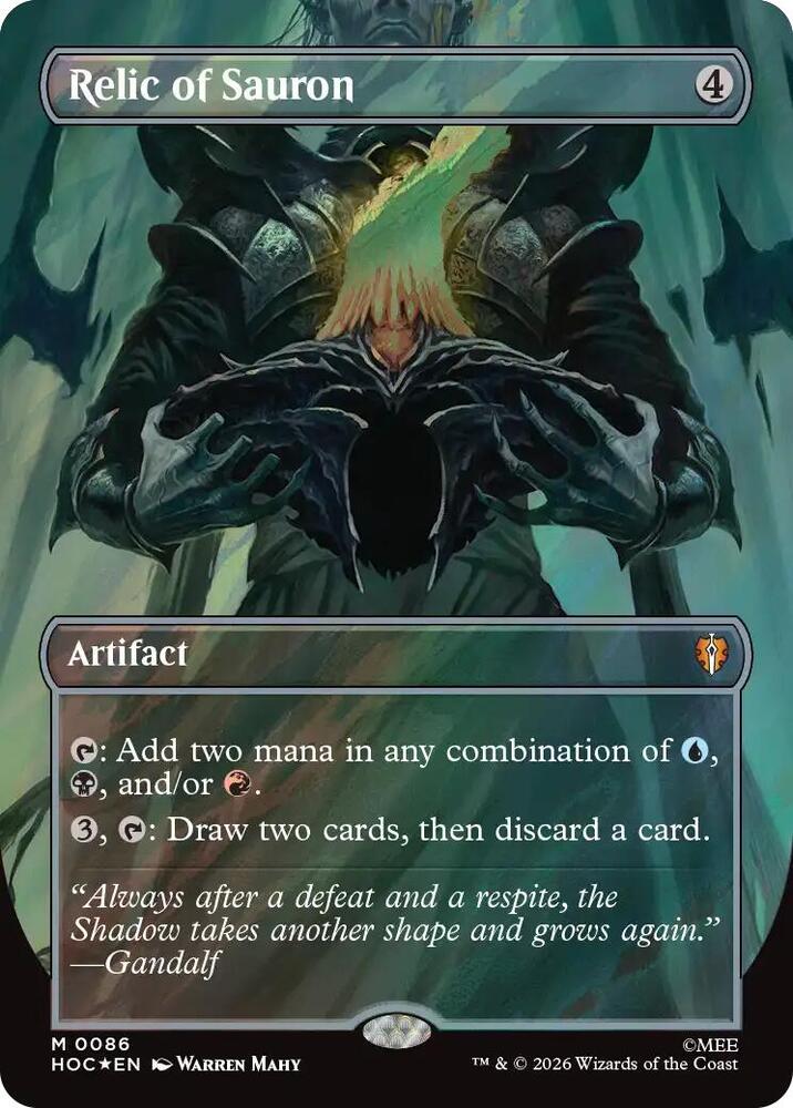 Relic of Sauron (Borderless) (Surge Foil), The Hobbit: Eternal-Legal 86