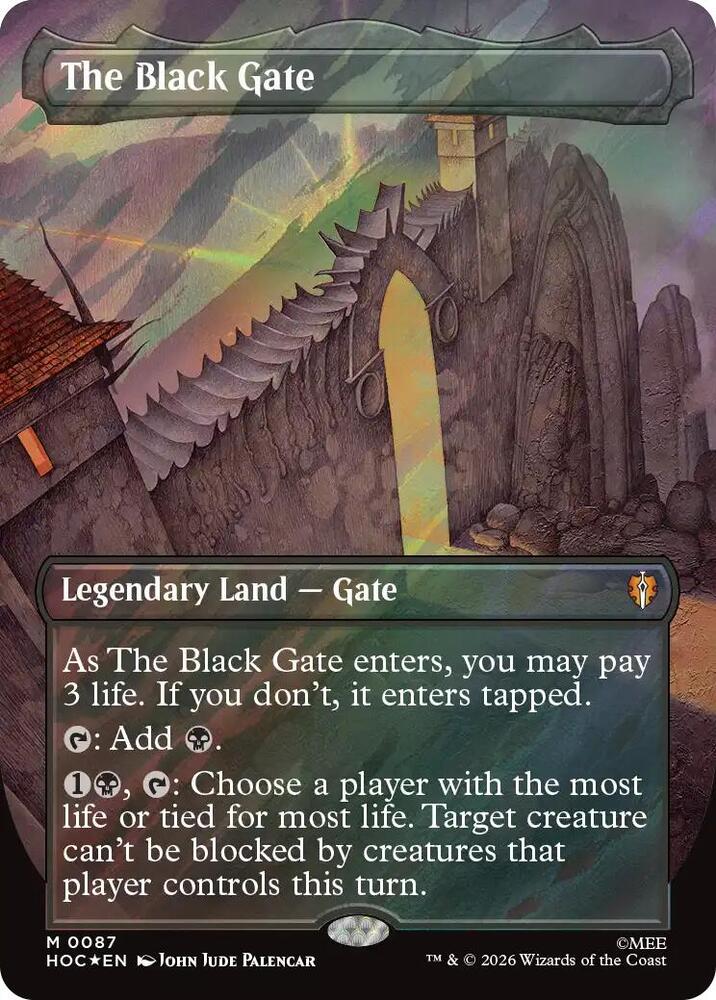 The Black Gate (Borderless) (Surge Foil), The Hobbit: Eternal-Legal 87