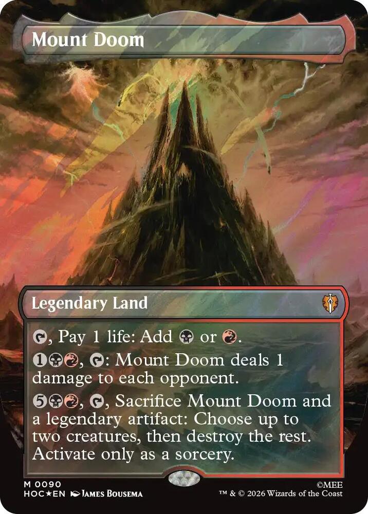 Mount Doom (Borderless) (Surge Foil), The Hobbit: Eternal-Legal 90