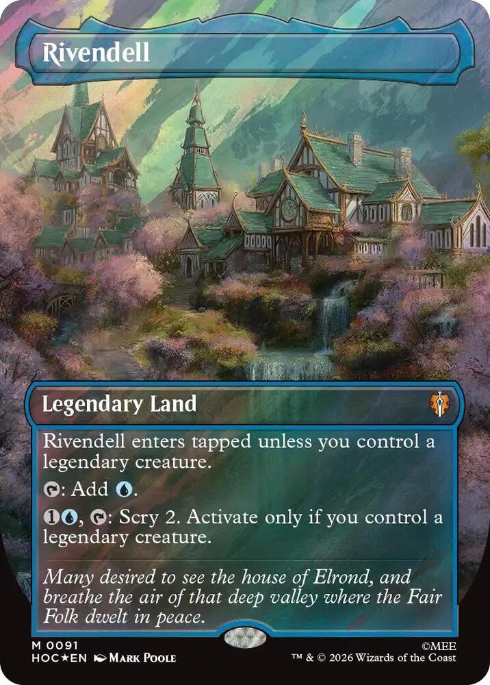 Rivendell (Borderless) (Surge Foil), The Hobbit: Eternal-Legal 91