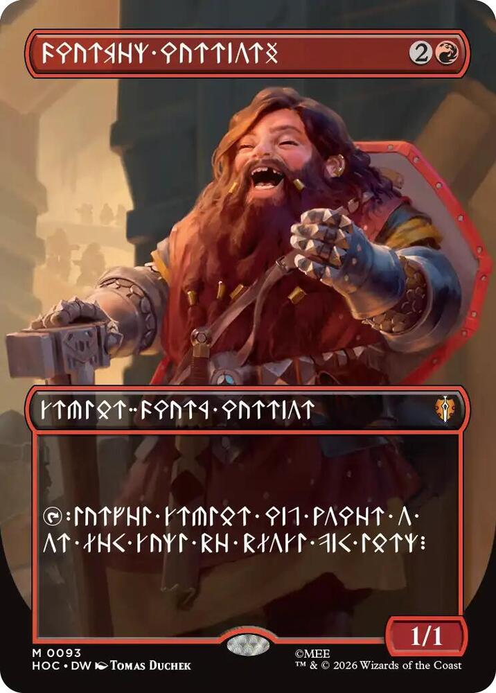 Dwarven Warriors (Borderless) (Dwarvish), The Hobbit: Eternal-Legal 93