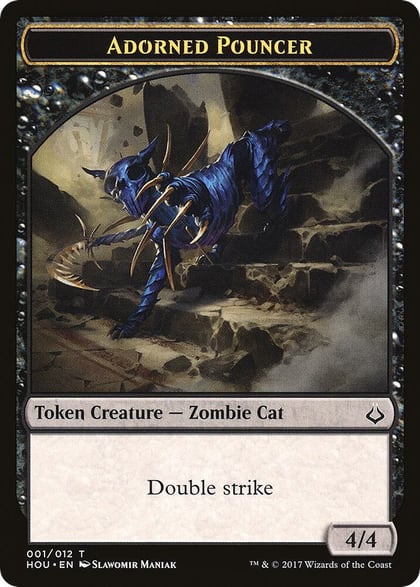 Adorned Pouncer // Horse Double-Sided Token, Hour of Devastation 1 // 10