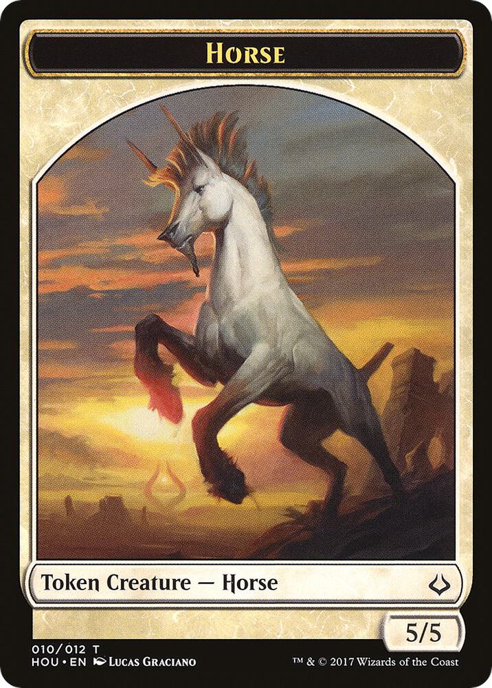Horse // Zombie Double-sided Token, Hour of Devastation 10 // 20