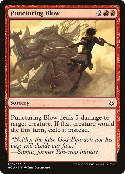 Puncturing Blow, Hour of Devastation 106