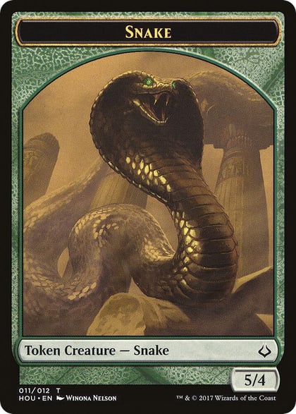Snake // Zombie Double-Sided Token, Hour of Devastation 11 // 20