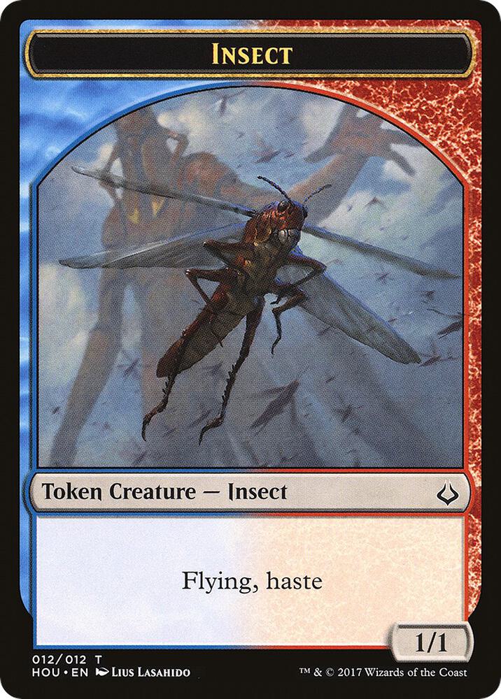 Insect // Warrior Double-Sided Token, Hour of Devastation 12 // 17