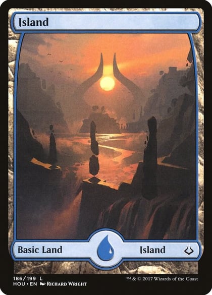 Island (186) - Full Art, Hour of Devastation 186