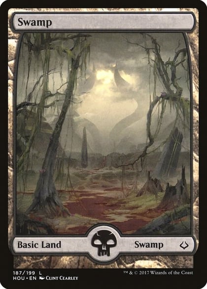 Swamp (187) - Full Art, Hour of Devastation 187