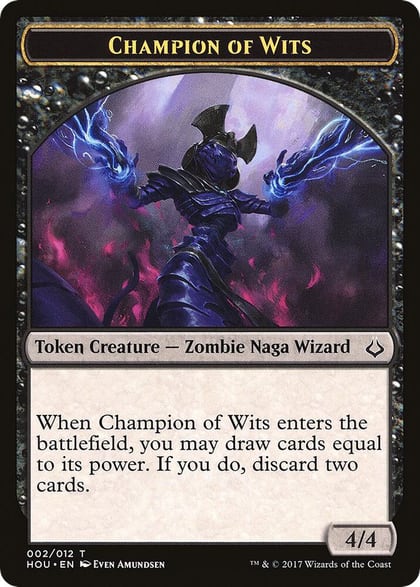 Champion of Wits // Insect Double-Sided Token, Hour of Devastation 2 // 12