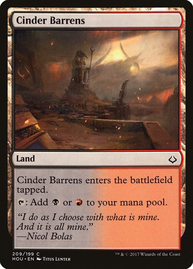 Cinder Barrens, Hour of Devastation 209