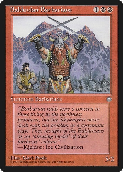 Balduvian Barbarians, Ice Age #10153