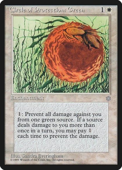 Circle of Protection: Green, Ice Age #4628