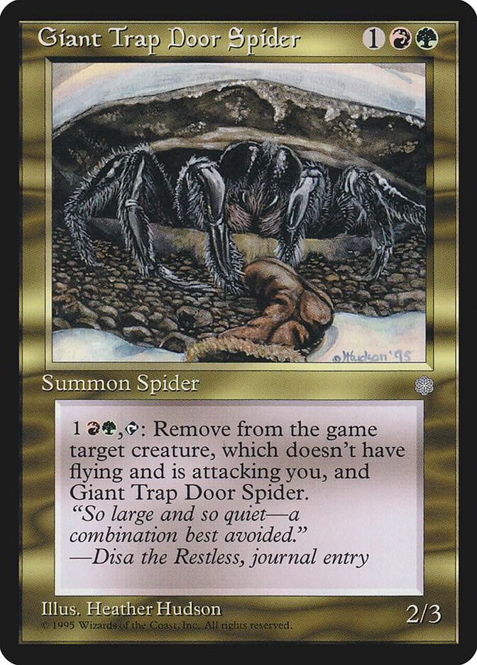 Giant Trap Door Spider, Ice Age #4702