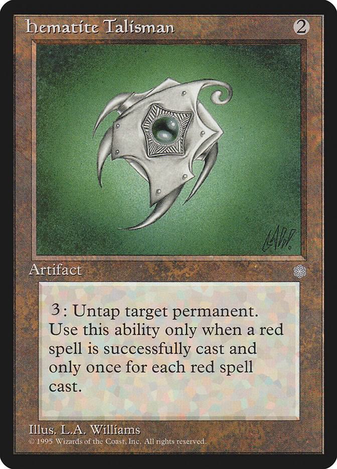 Hematite Talisman, Ice Age #4720