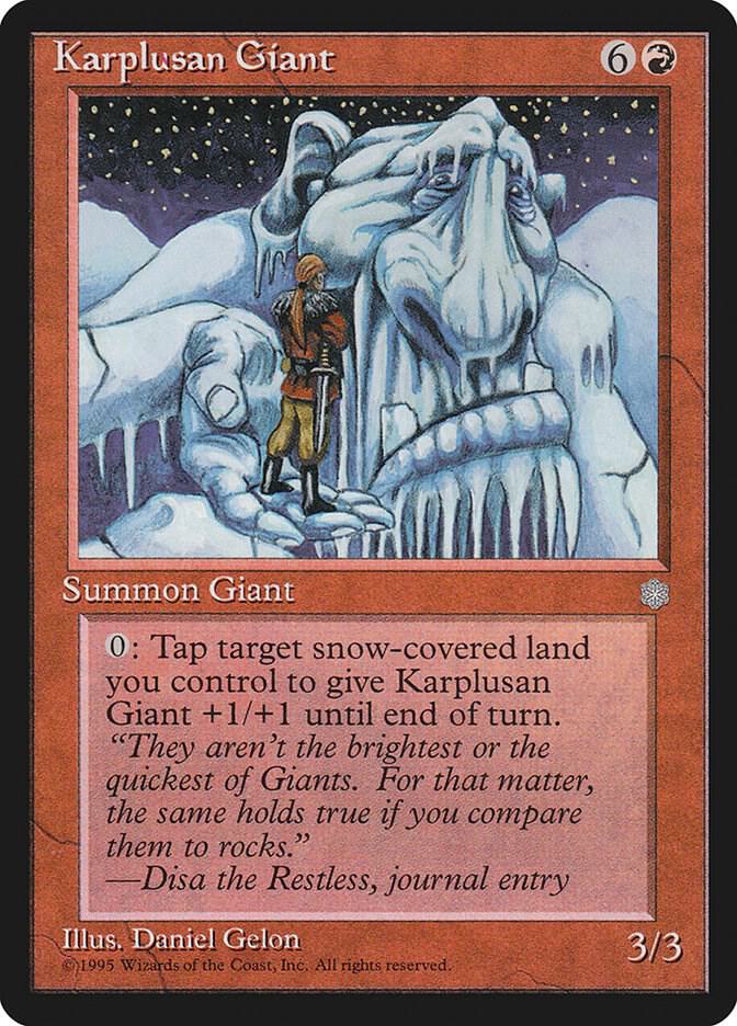 Karplusan Giant, Ice Age #4757