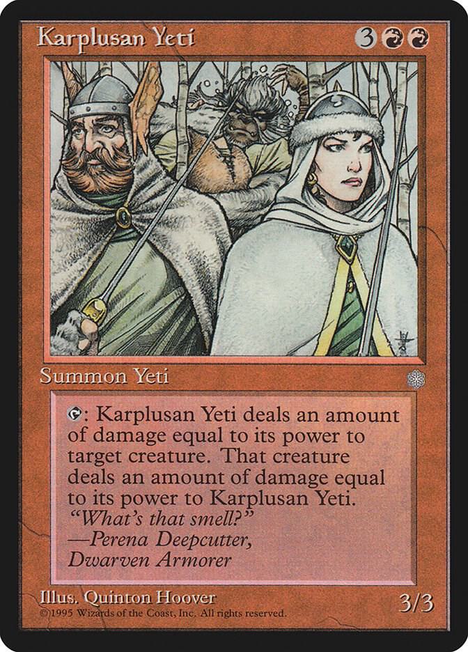 Karplusan Yeti, Ice Age #4758