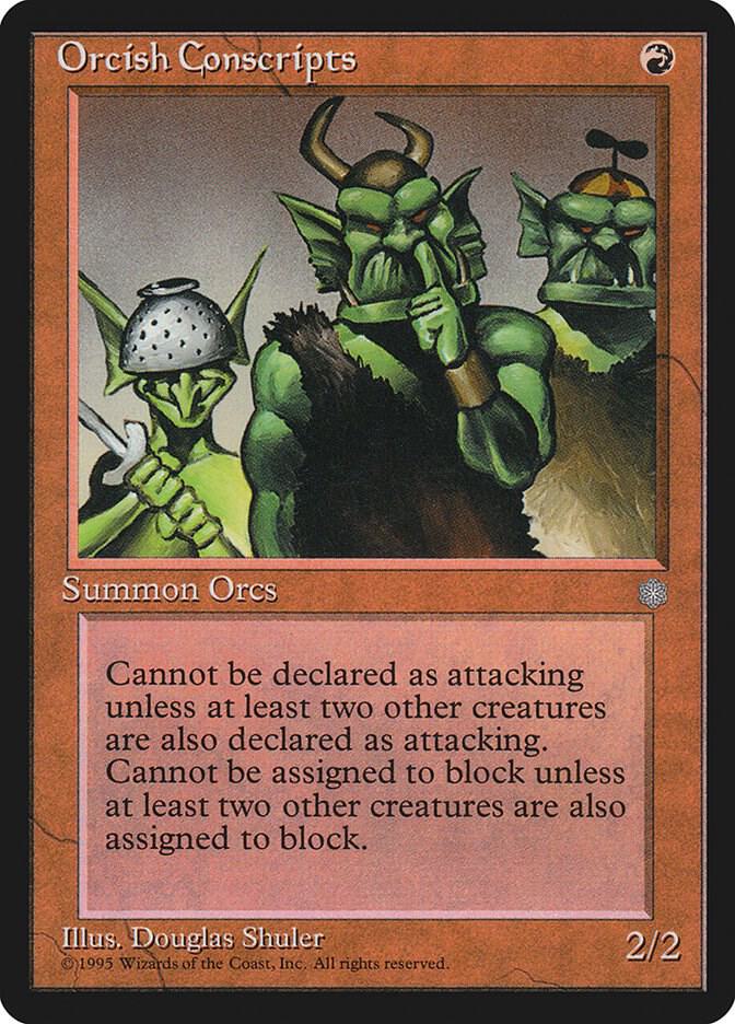 Orcish Conscripts, Ice Age #4824