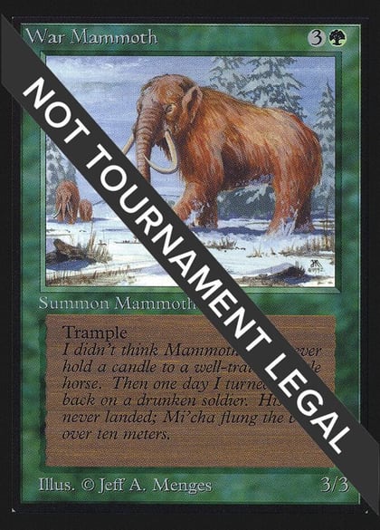 War Mammoth (IE), International Edition #97366