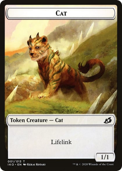 Cat // Human Soldier (004) Double-Sided Token, Ikoria: Lair of Behemoths 1 // 4
