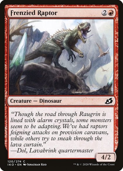 Frenzied Raptor, Ikoria: Lair of Behemoths 120