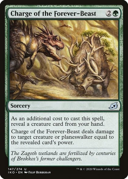 Charge of the Forever-Beast, Ikoria: Lair of Behemoths 147