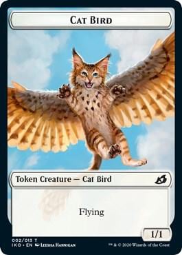 Cat Bird // Human Soldier (005) Double-Sided Token, Ikoria: Lair of Behemoths 2 // 5
