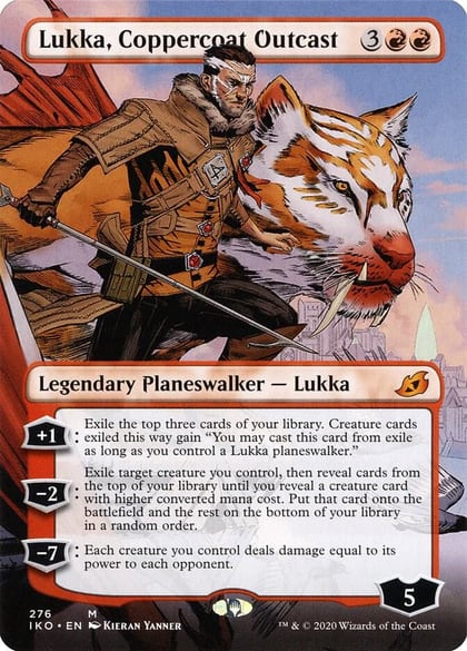 Lukka, Coppercoat Outcast (Borderless), Ikoria: Lair of Behemoths 276