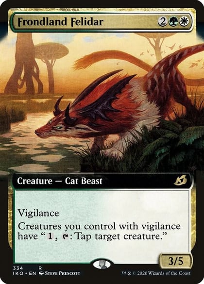 Frondland Felidar (Extended Art), Ikoria: Lair of Behemoths 334
