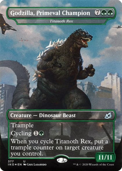 Godzilla, Primeval Champion - Titanoth Rex, Ikoria: Lair of Behemoths 377