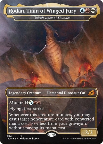 Rodan, Titan of Winged Fury - Vadrok, Apex of Thunder, Ikoria: Lair of Behemoths 383