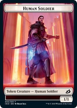 Human Soldier Token (005), Ikoria: Lair of Behemoths 5