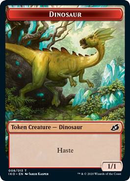 Dinosaur // Human Soldier (003) Double-Sided Token, Ikoria: Lair of Behemoths 8 // 3