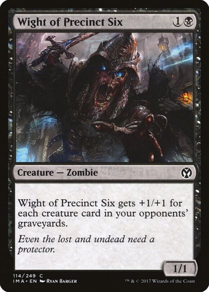 Wight of Precinct Six, Iconic Masters 114