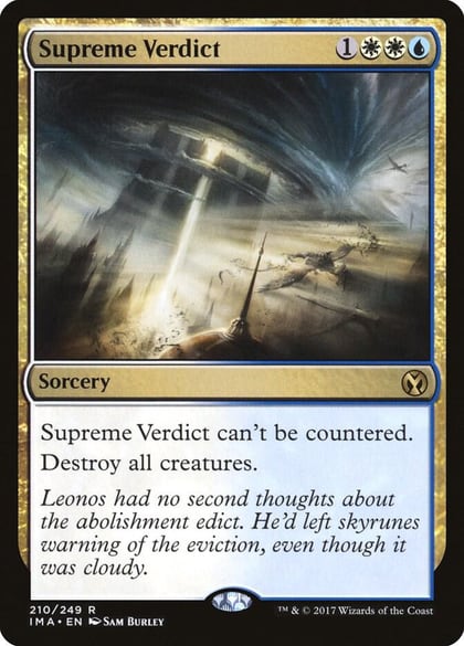 Supreme Verdict, Iconic Masters 210