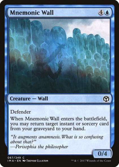 Mnemonic Wall, Iconic Masters 67
