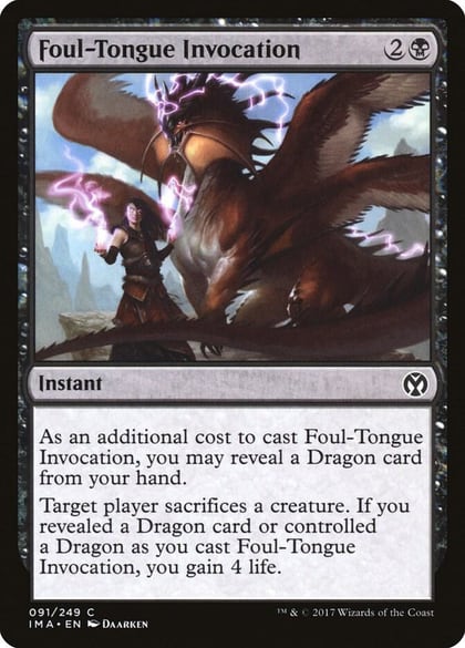 Foul-Tongue Invocation, Iconic Masters 91