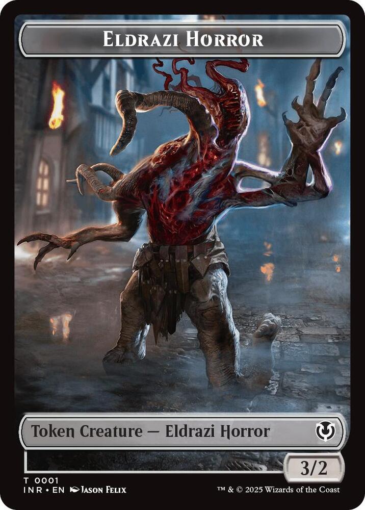 Eldrazi Horror // Human Soldier (0003) Double-Sided Token, Innistrad Remastered 1 // 3